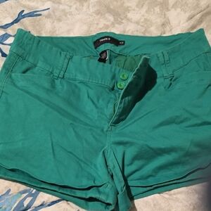 Torrid Green High Waist Shorts for Casual Comfort